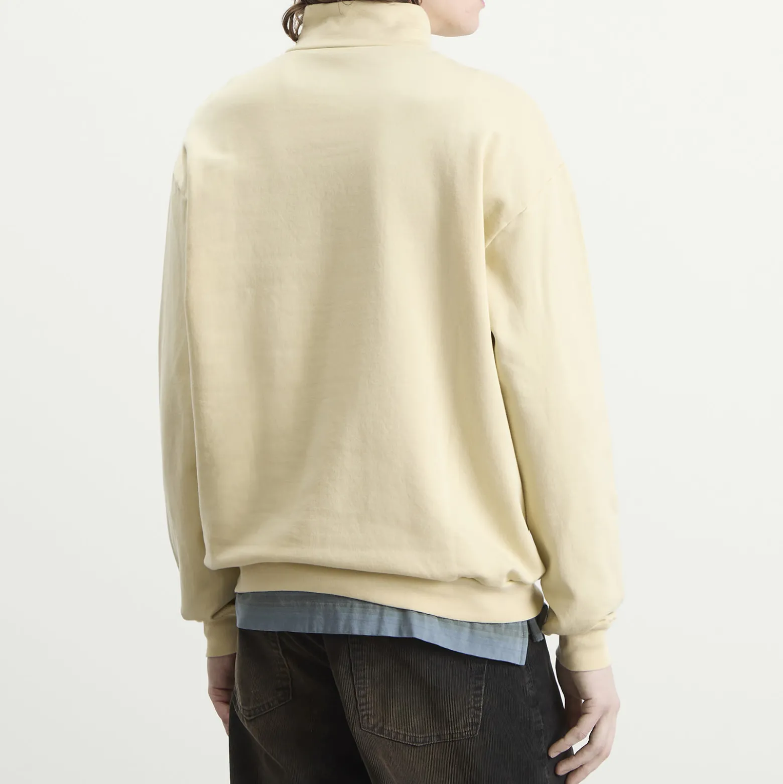 Auralee High Gauge Sweat Half Zip Jumper