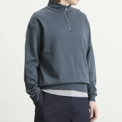 Auralee High Gauge Sweat Half Zip Jumper