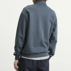 Auralee High Gauge Sweat Half Zip Jumper
