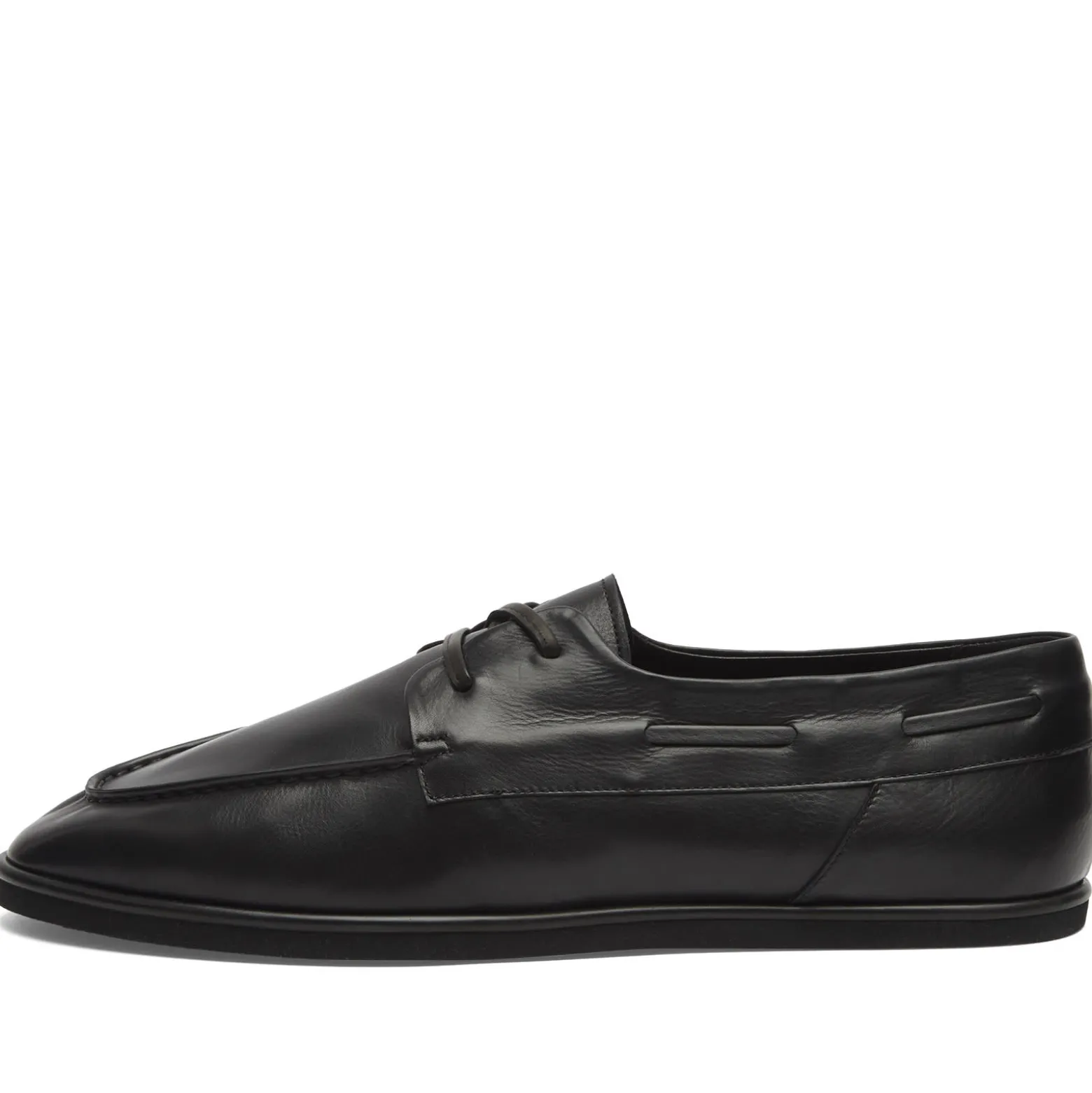 Auralee Leather Deck Shoes