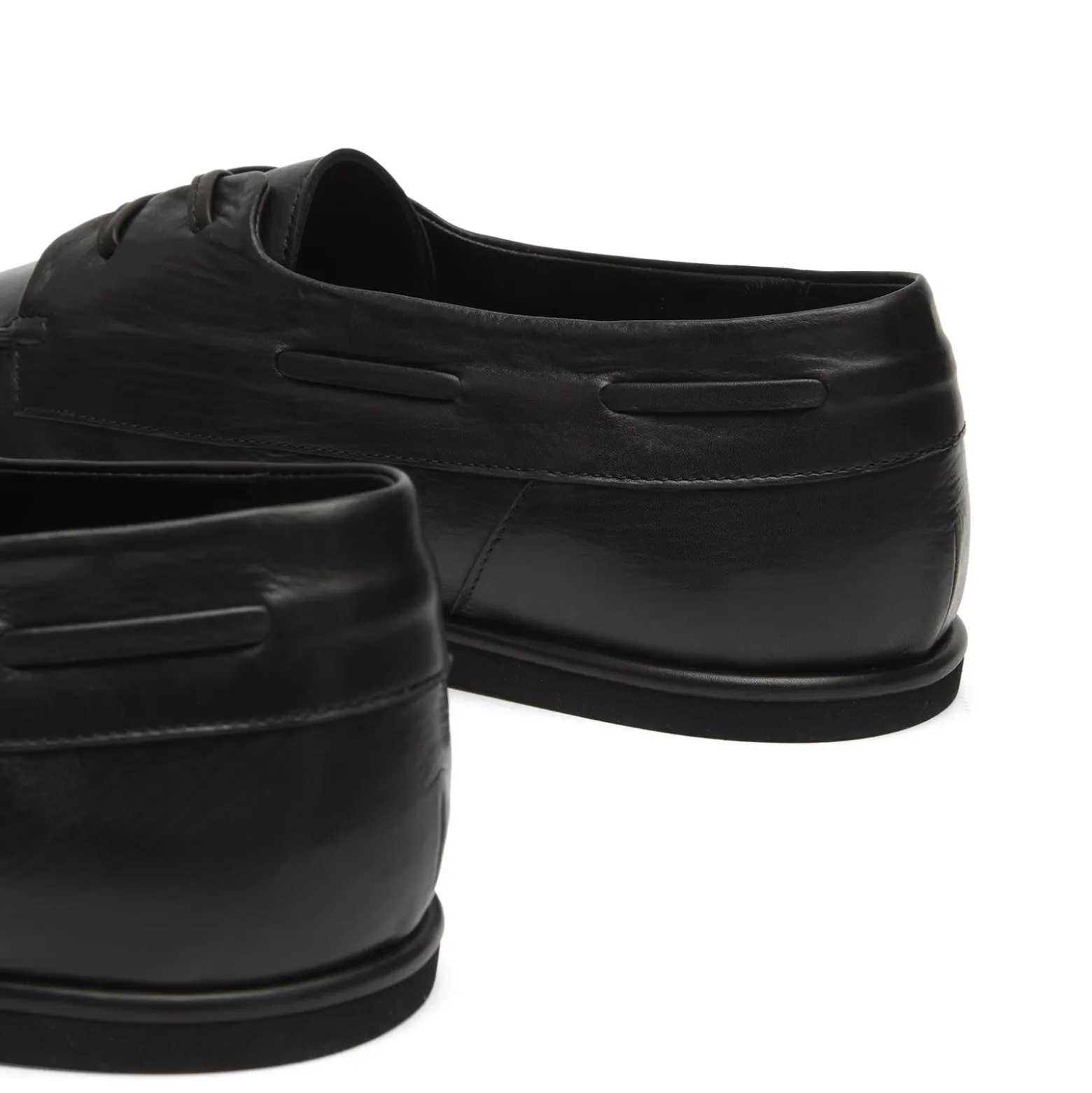 Auralee Leather Deck Shoes