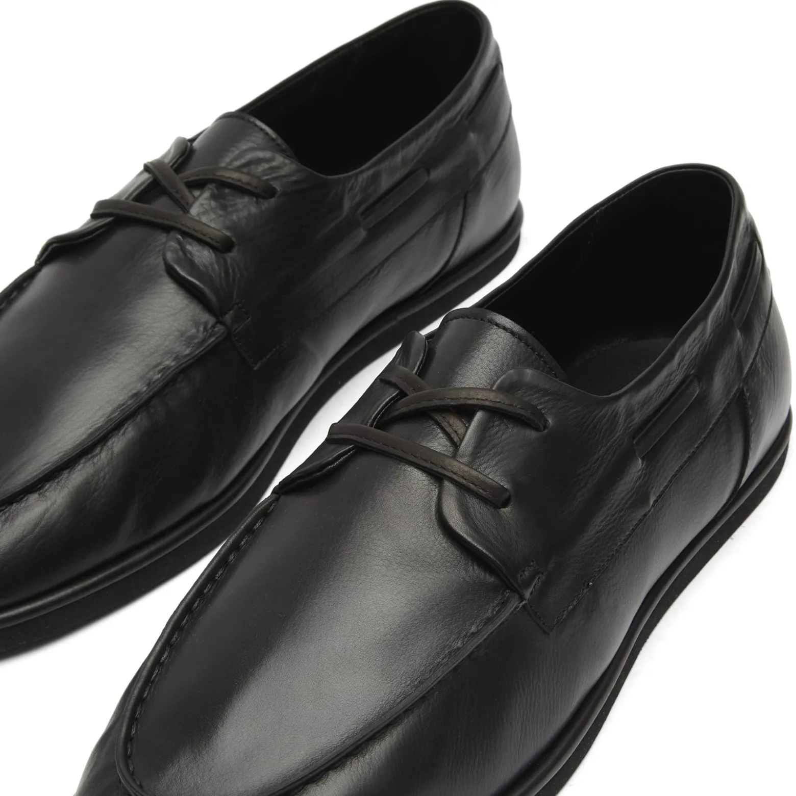 Auralee Leather Deck Shoes