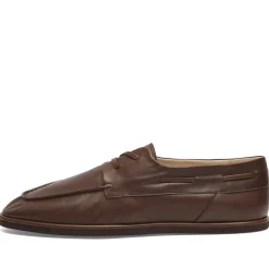 Auralee Leather Deck Shoes