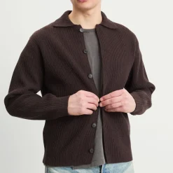 Auralee Rib Knit Cardigan