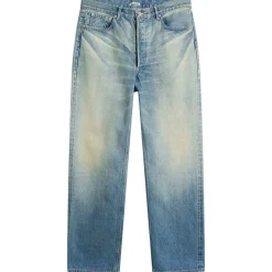 Auralee Selvedge Faded Straight Jeans