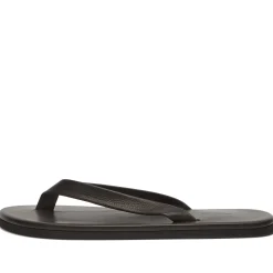 Auralee Soft Leather Flip-Flops