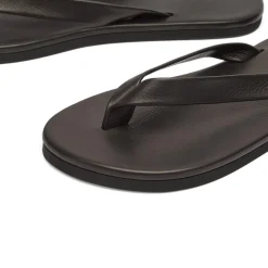 Auralee Soft Leather Flip-Flops