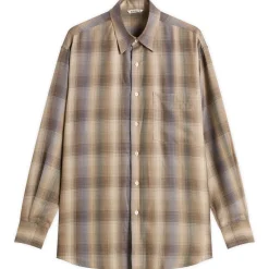 Auralee *Super Light Wool Check Shirt