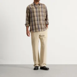 Auralee *Super Light Wool Check Shirt