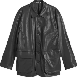 Auralee Textured Lamb Leather Blouson