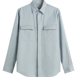 Auralee Wool Herringbone Overshirt