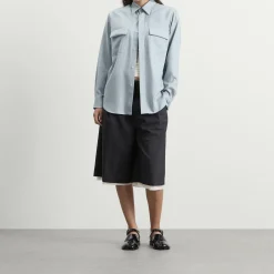Auralee Wool Herringbone Overshirt