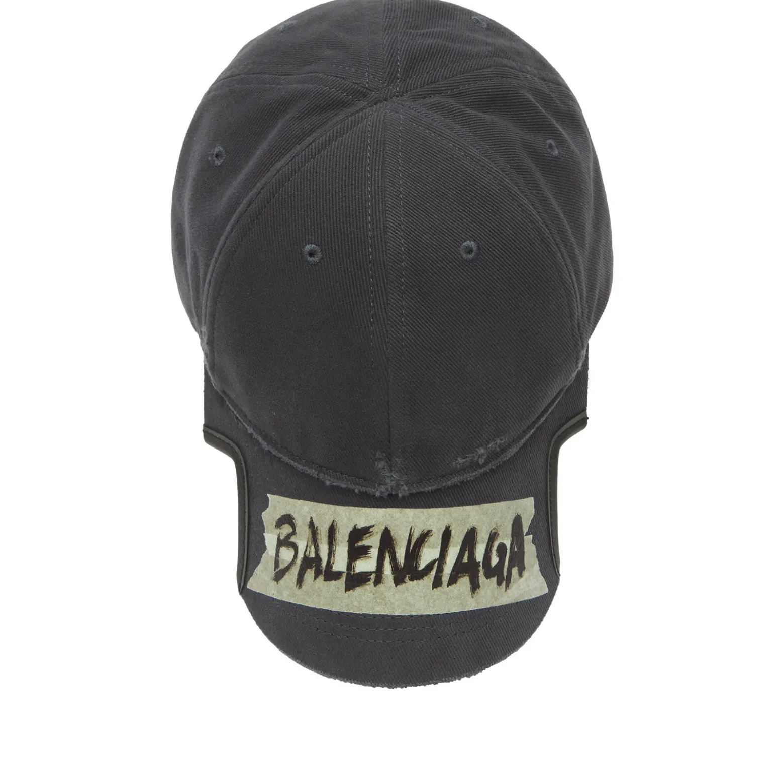 Balenciaga Faded Washed Black Cap