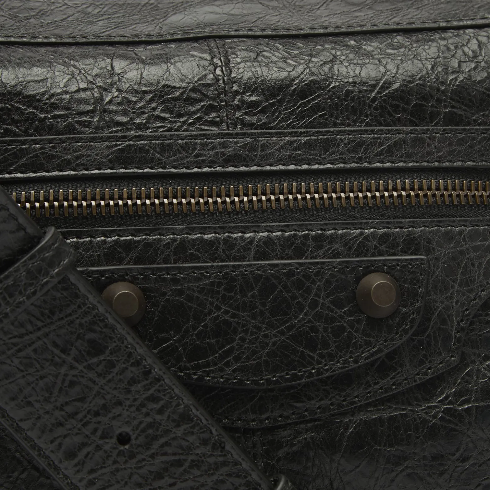 Balenciaga Le City Moto Leather Bag