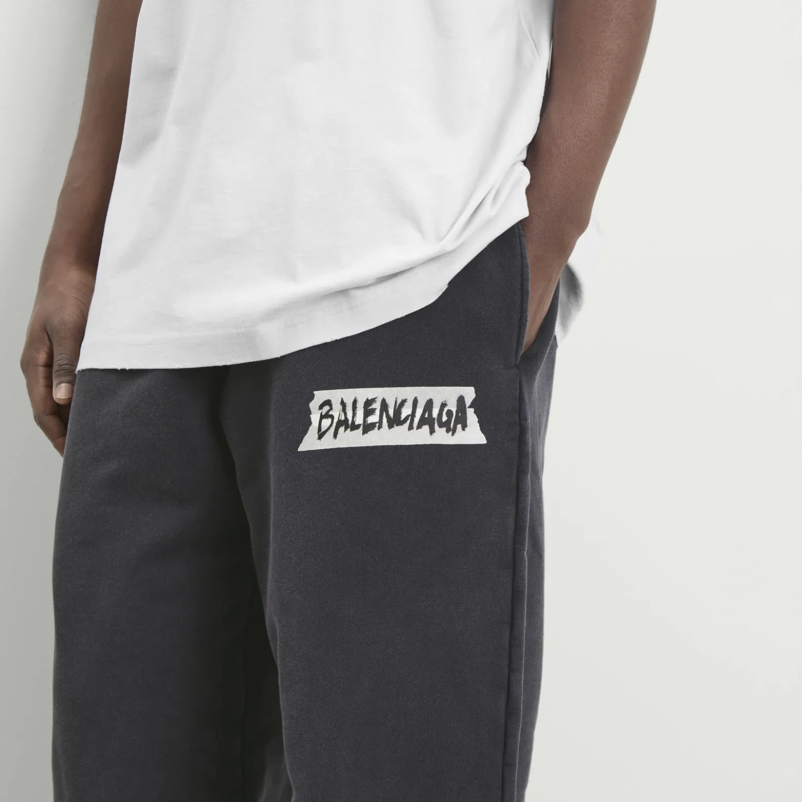 Balenciaga Masking Tape Baggy Pants