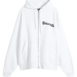 Balenciaga Metal Merch Oversized Zip-Up Hoodie