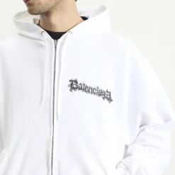 Balenciaga Metal Merch Oversized Zip-Up Hoodie