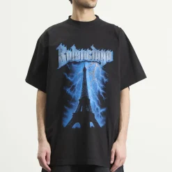 Balenciaga Metal Merch Paris Oversized T-Shirt