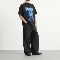 Balenciaga Metal Merch Paris Oversized T-Shirt
