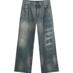 Balenciaga Patch Logo Baggy Jeans