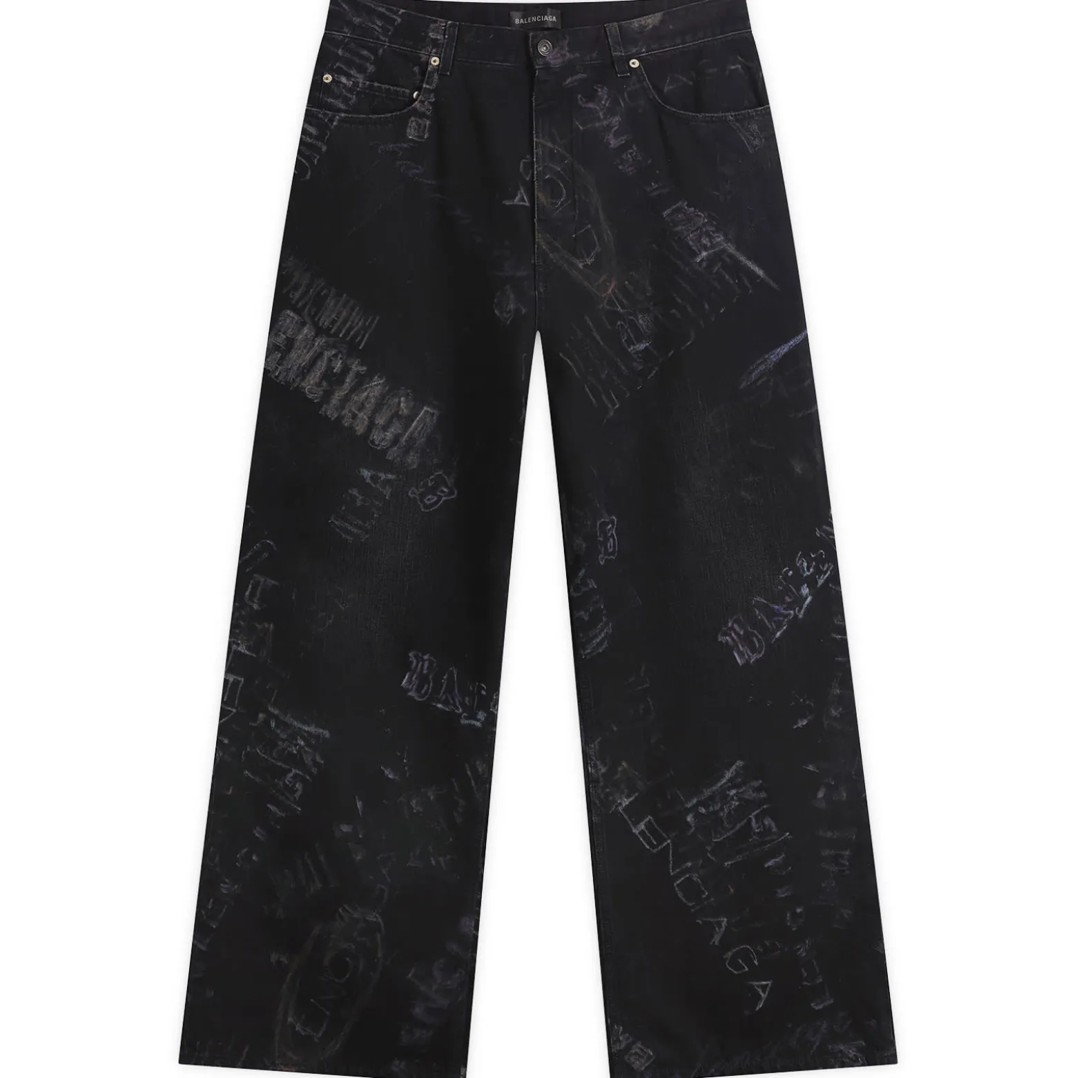 Balenciaga Washed Crayon Baggy Trousers