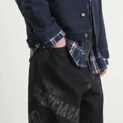 Balenciaga Washed Crayon Baggy Trousers
