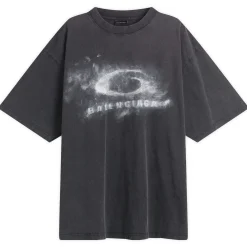Balenciaga Washed Crayon Logo Fit T-Shirt