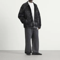 Balenciaga Washed Crayon Oversized Jacket