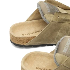 Balenciaga Worn Out Suede Mule