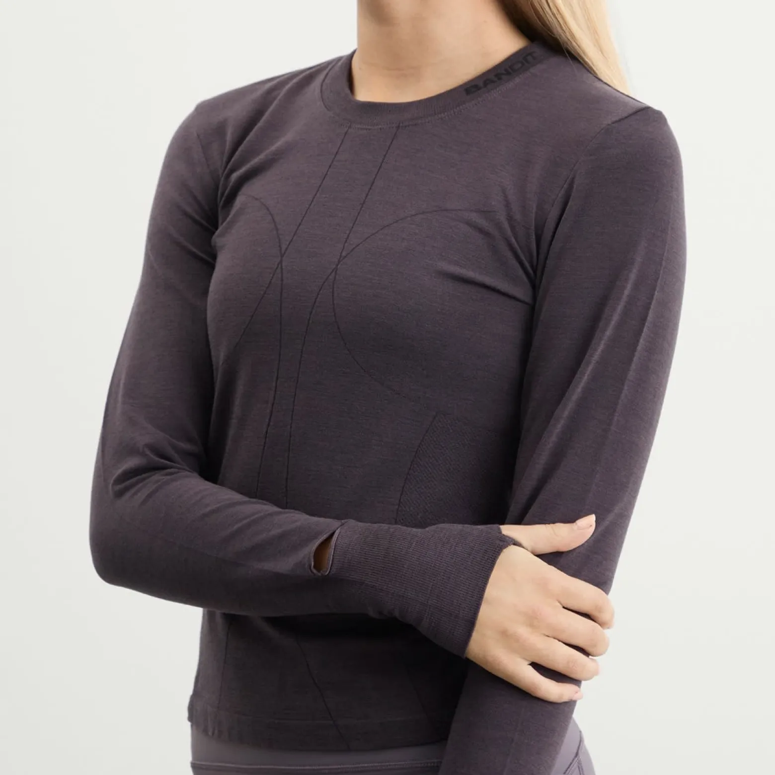 Bandit Women's Wool Long Sleeve Seamless Crewneck