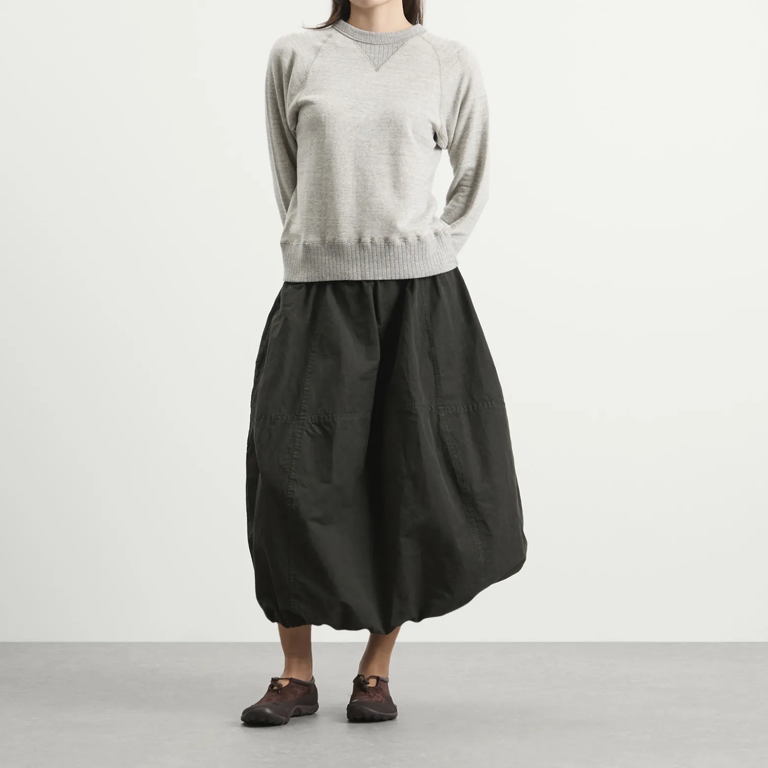 Beams Boy Rib Crewneck Sweatshirt