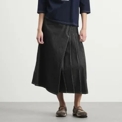 Beams Boy Wraped Pleated Skirt