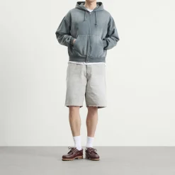 BEAMS Damage Denim Shorts