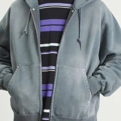 BEAMS Fade Rivet Zip Hoodie