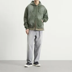 BEAMS Fade Rivet Zip Hoodie