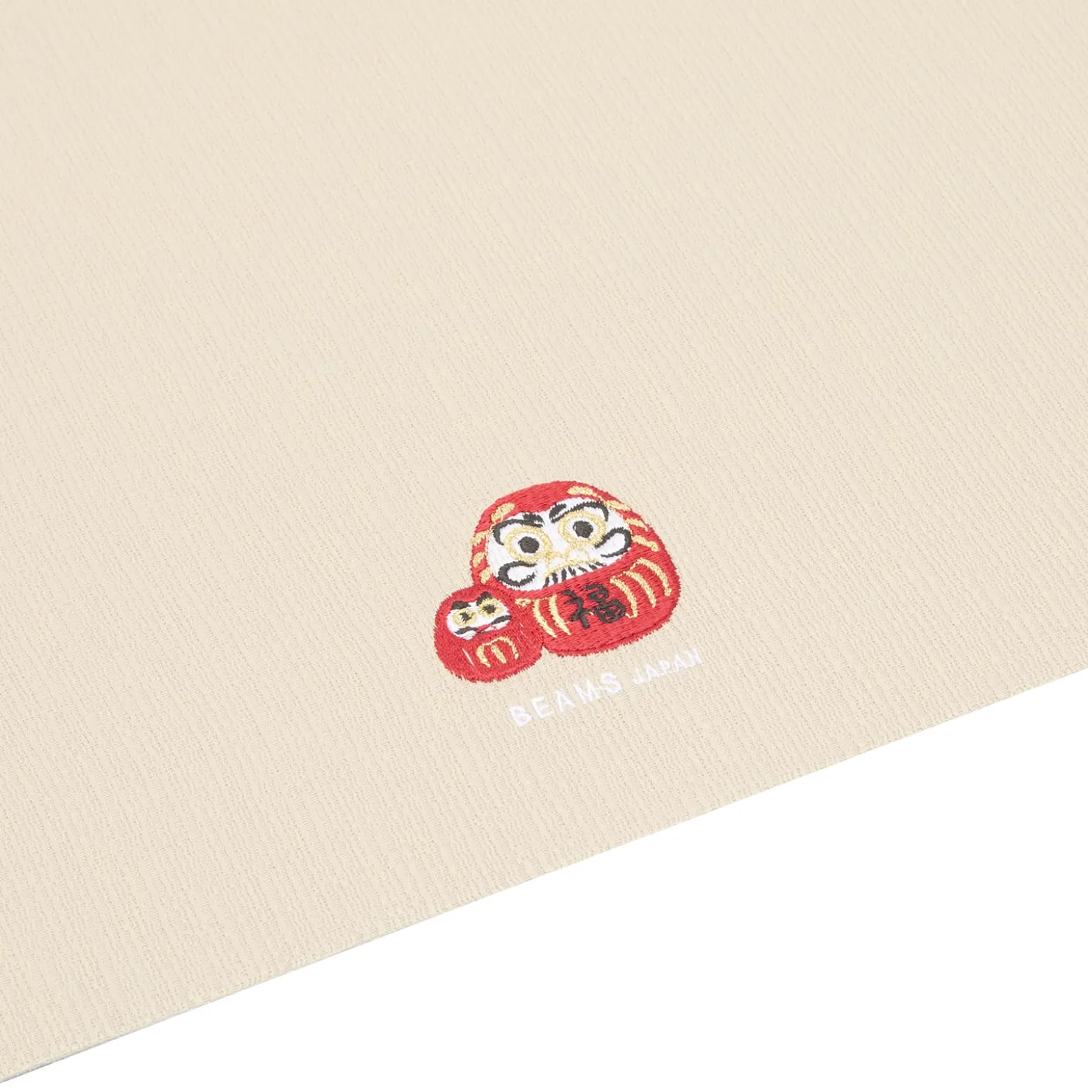BEAMS JAPAN Embroidery Tea Mat - Daruma