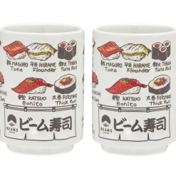 BEAMS JAPAN Fish Ceramic Cup - Set of 2