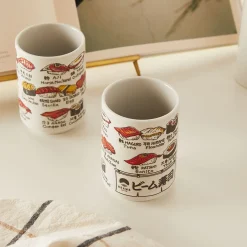 BEAMS JAPAN Fish Ceramic Cup - Set of 2