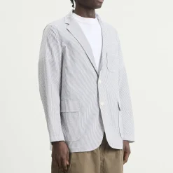 Beams Plus 3 Button COOLMAX® Seersucker Blazer