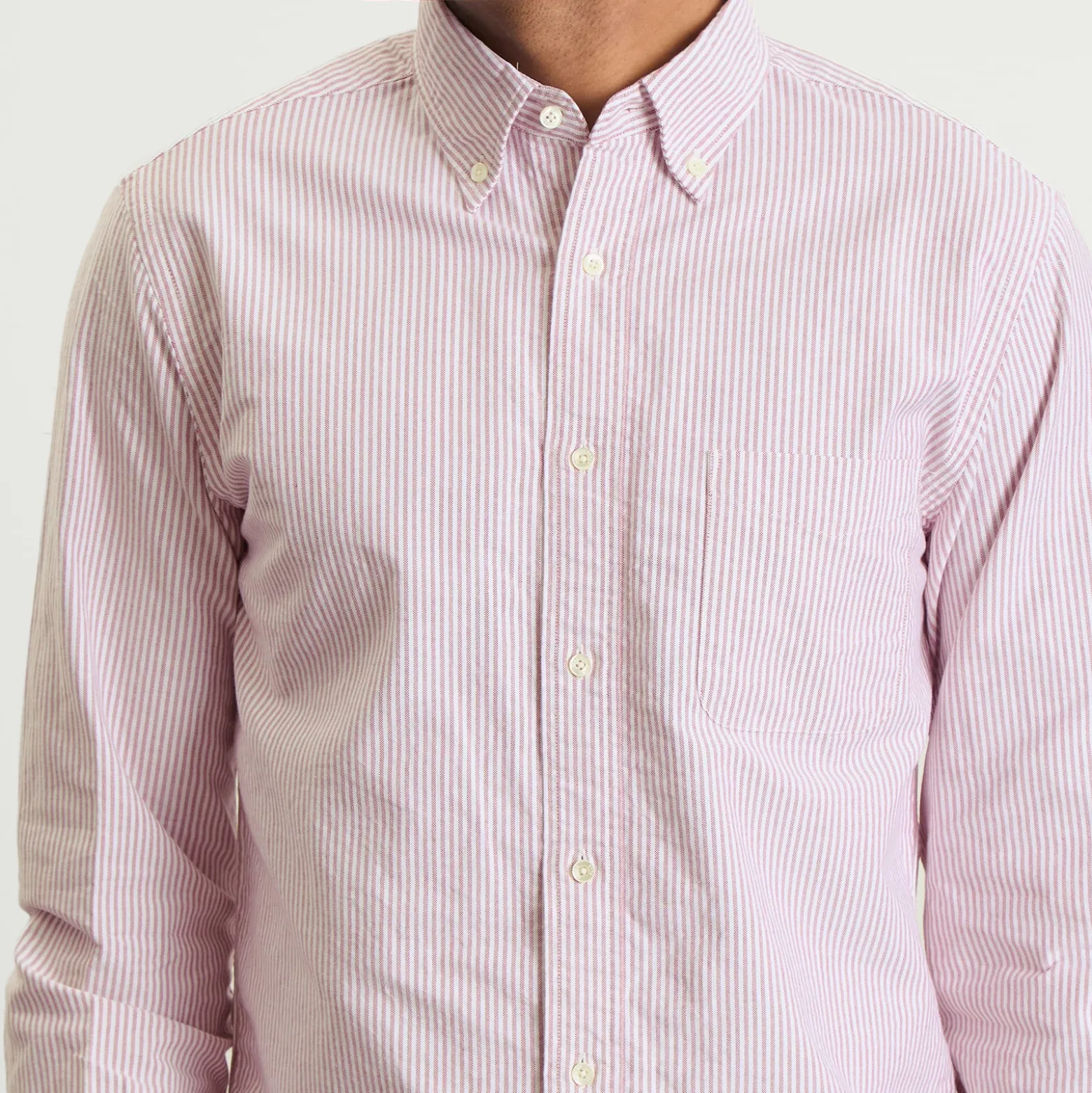 Beams Plus Button Down Candy Stripe Shirt