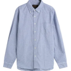 Beams Plus Button Down Gingham Oxford Shirt