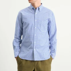 Beams Plus Button Down Gingham Oxford Shirt