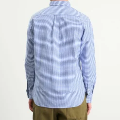 Beams Plus Button Down Gingham Oxford Shirt