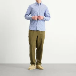 Beams Plus Button Down Gingham Oxford Shirt