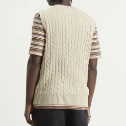 Beams Plus Cable Knit Vest