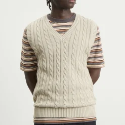 Beams Plus Cable Knit Vest