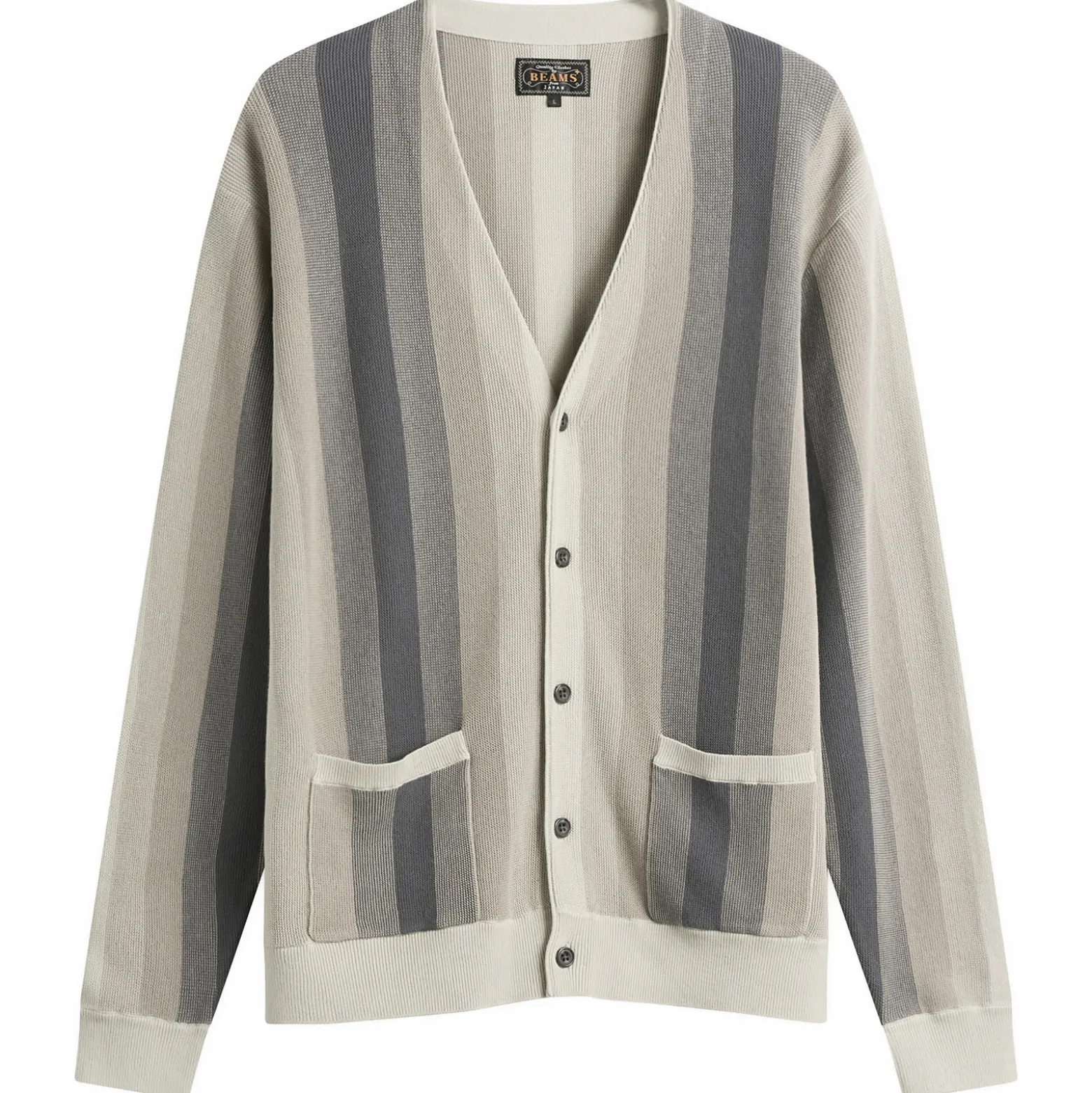Beams Plus Multi Stripe Cardigan