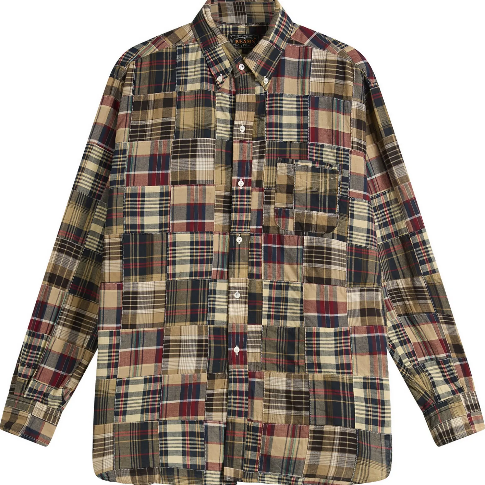 Beams Plus Patchwork Madras Shirt