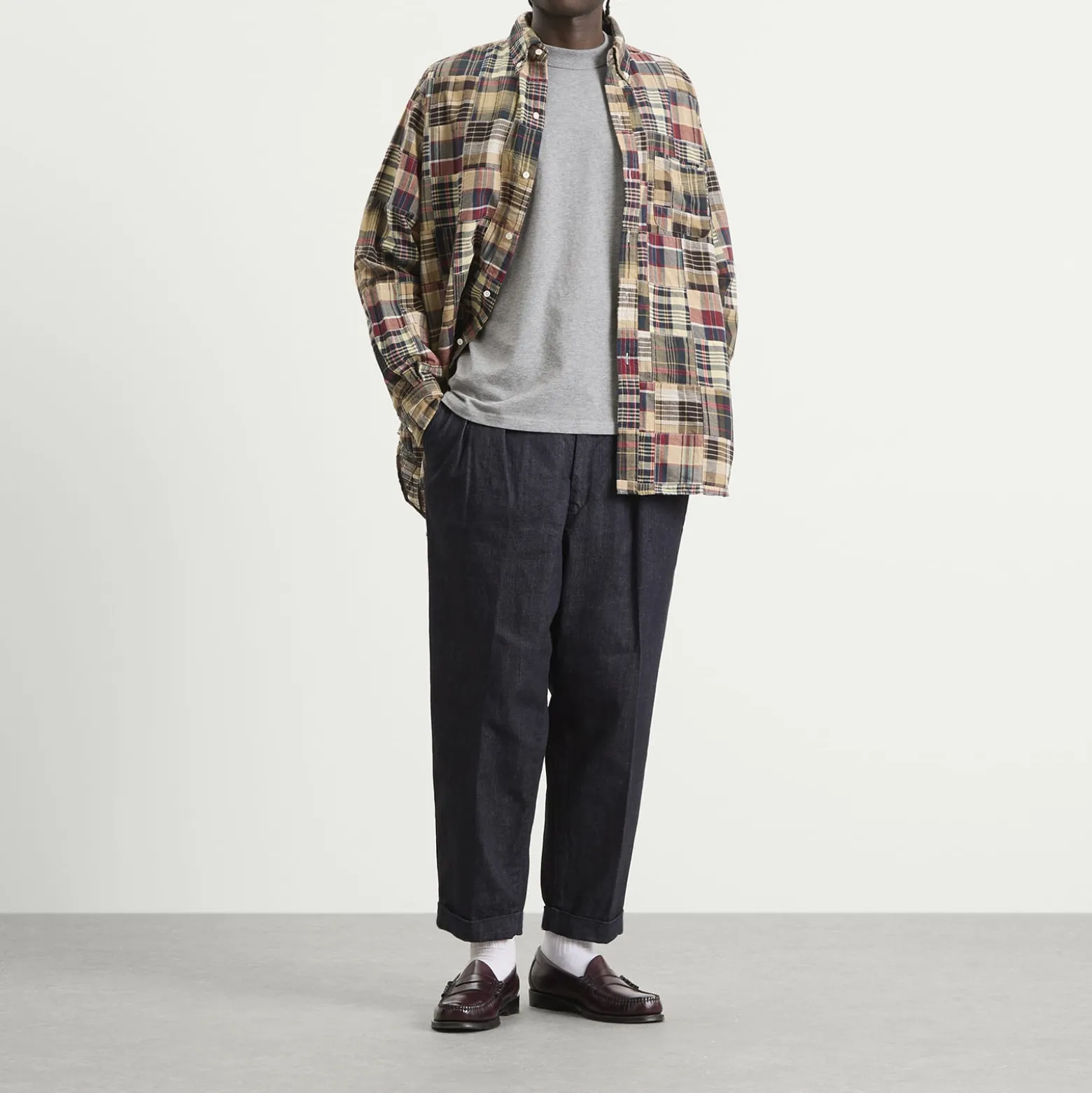 Beams Plus Patchwork Madras Shirt