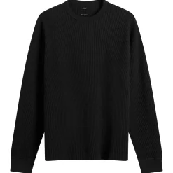 BEAMS Waffle Crew Neck Sweatshirt